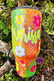RETRO FLORAL TUMBLER (PRE ORDER)